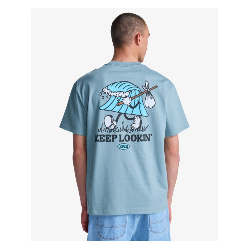 Rvca Keep Lookin Tee Lead - Unisexe