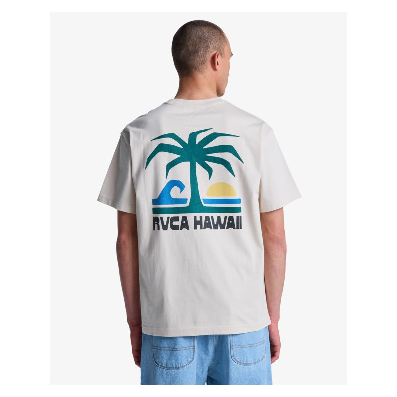 Rvca Aloha T-shirt Beige - Unisexe