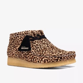 CLARKS WALLABEE BOOT LEOPARD