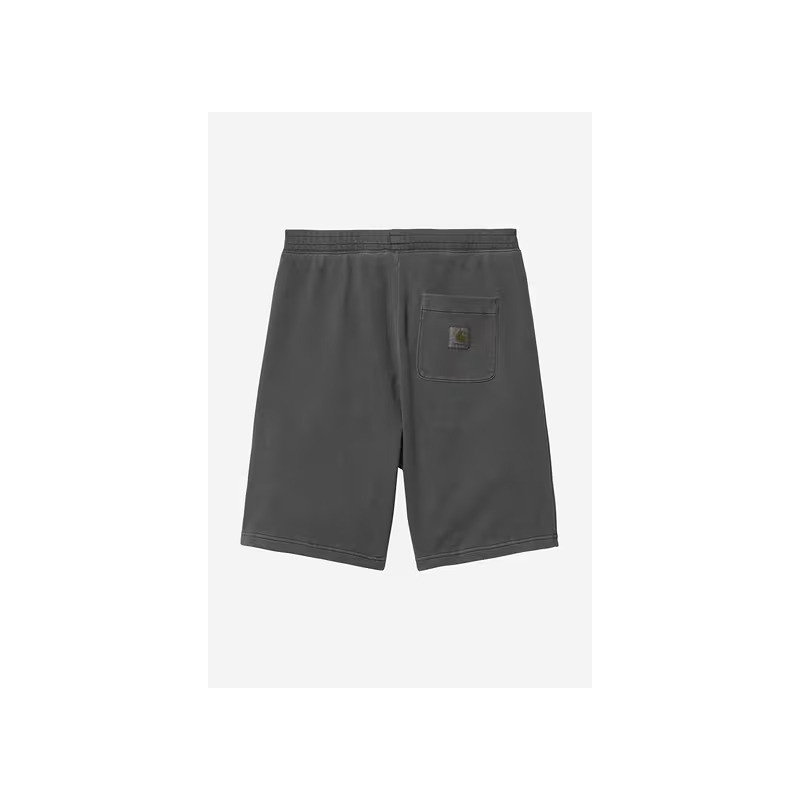 Carhartt Nelson Sweat Short Noir Garment Dyed | Short Streetwear Homme