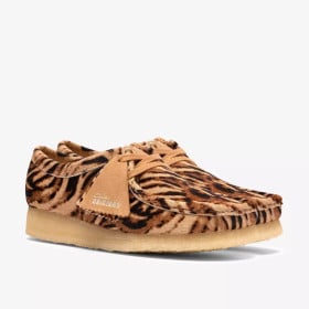 CLARKS WALLABEE TIGER PRINT