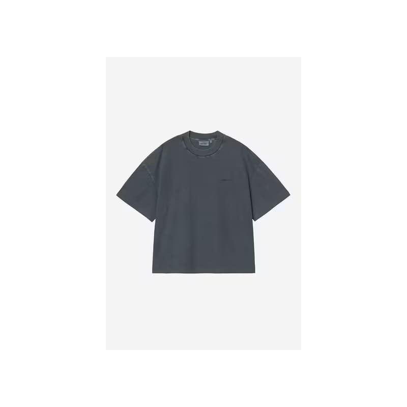 Carhartt WIP S/S Benton Tee Carbon Garment Dyed – T-shirt coton teint en pièce