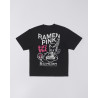 EDWIN Ramen Pink Tee Black – T-shirt streetwear Noir imprimé ramen