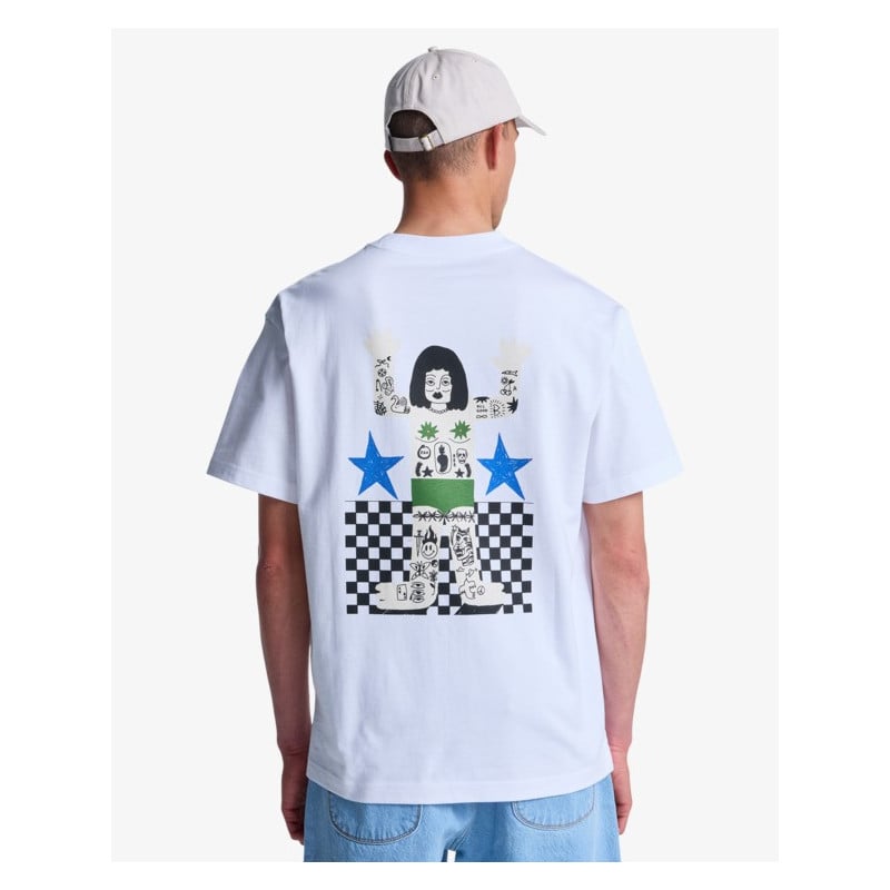 RVCA TEE SS AF BONHOMME WHT