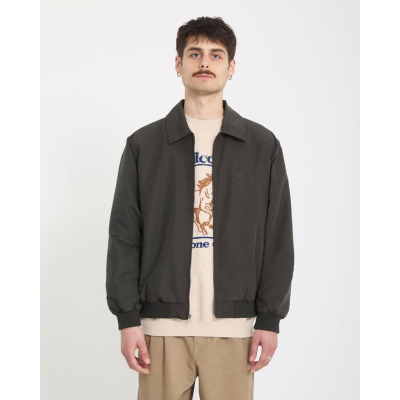 Volcom Likurtis Jacket Rinsed Black – Veste Homme Noire Style Workwear