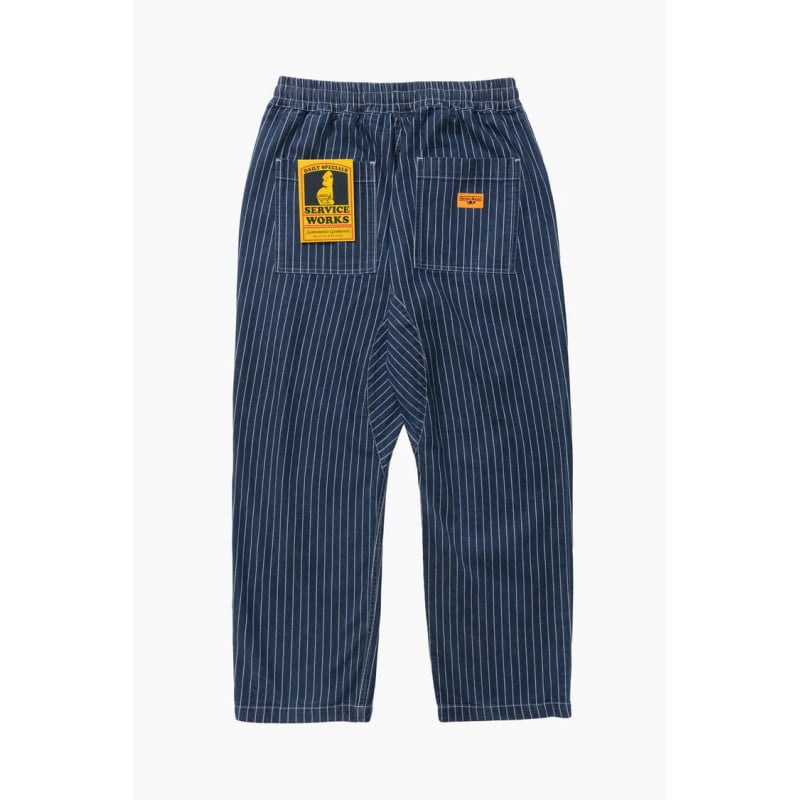 Service Works Pinstripe Denim Chef Pant Indigo – Pantalon Workwear Denim