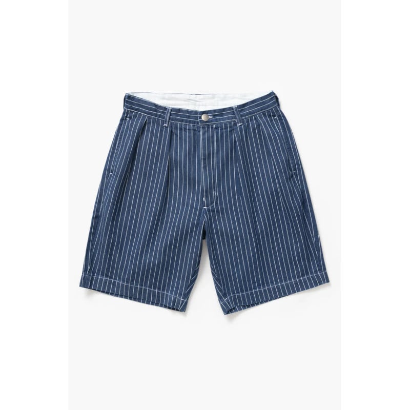 Service Works Pinstripe Denim Part Short Indigo – Short Workwear