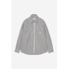 Carhartt WIP Mercer Shirt Graphite Wax Stone Washed – Chemise Workwear