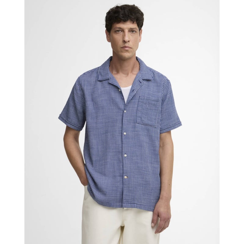 Barbour Rudbeck Textured Summer Shirt Navy – Chemise Été