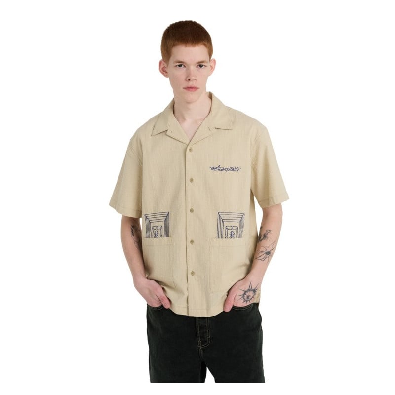 ELEMENT SHIRT SS SEERSUCKER EMBROIDERY TKH3
