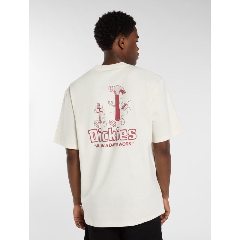Dickies Fairlawn Tee Egret | T-shirt Workwear Homme