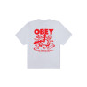 Obey Time To Call Tee White – T-shirt blanc streetwear graphique