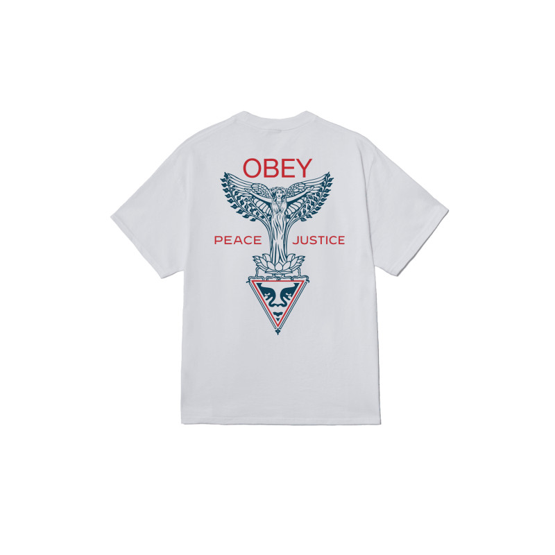 Obey Nouveau Angel Tee White – T-shirt écru streetwear graphique