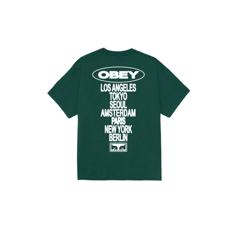 Obey Global Impact Tee Rainforest – T-shirt vert streetwear engagé