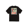 Obey Exclamation Tee Black – T-shirt noir streetwear graphique