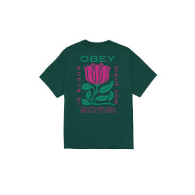 OBEY IN BLOOM TEE RAINFOREST