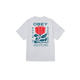 OBEY IN BLOOM TEE WHITE