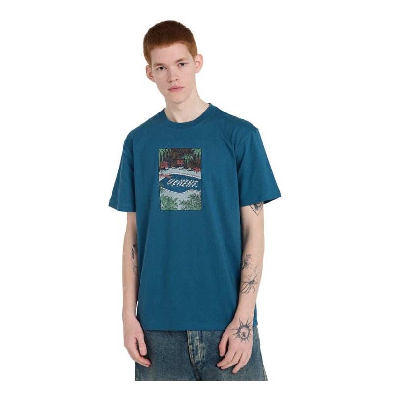 ELEMENT TEE SS POOLSIDE MALLARD BLUE BQH0