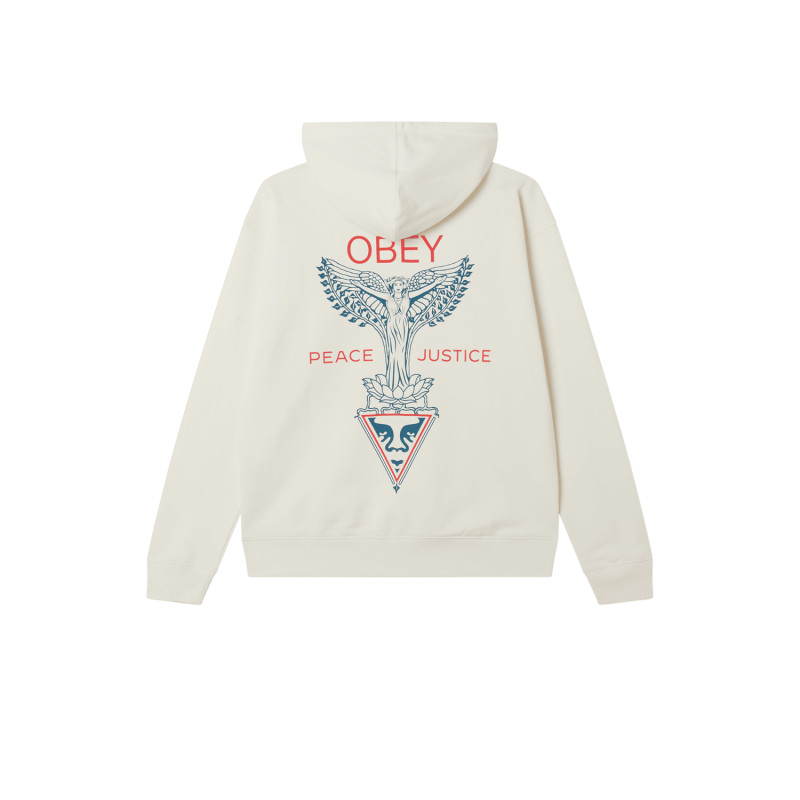 Sweat à Capuche OBEY Nouveau Angel Hood Unbleached – Hoodie Streetwear Homme