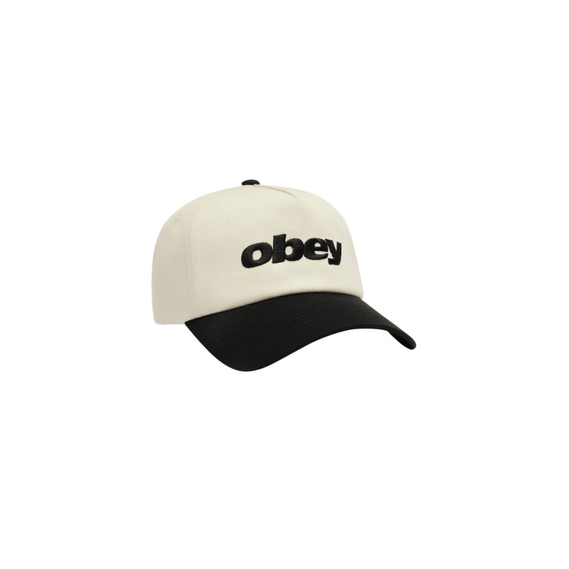 Casquette OBEY Delta 5 Panel Snapback Black Multi – Streetwear Homme