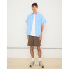 Chemise OBEY Barry Woven Sky Blue Multi – Streetwear Homme