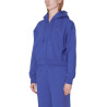 Sweat Zippé Cropped OBEY League Blue – Hoodie Streetwear Femme