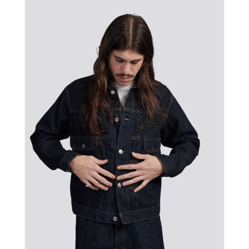 Veste EDWIN Kurabo Denim Jacket Blue Rinsed - Made In Japan