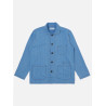 Universal Works Bakers Overshirt Washed Indigo – Surchemise Herringbone Homme