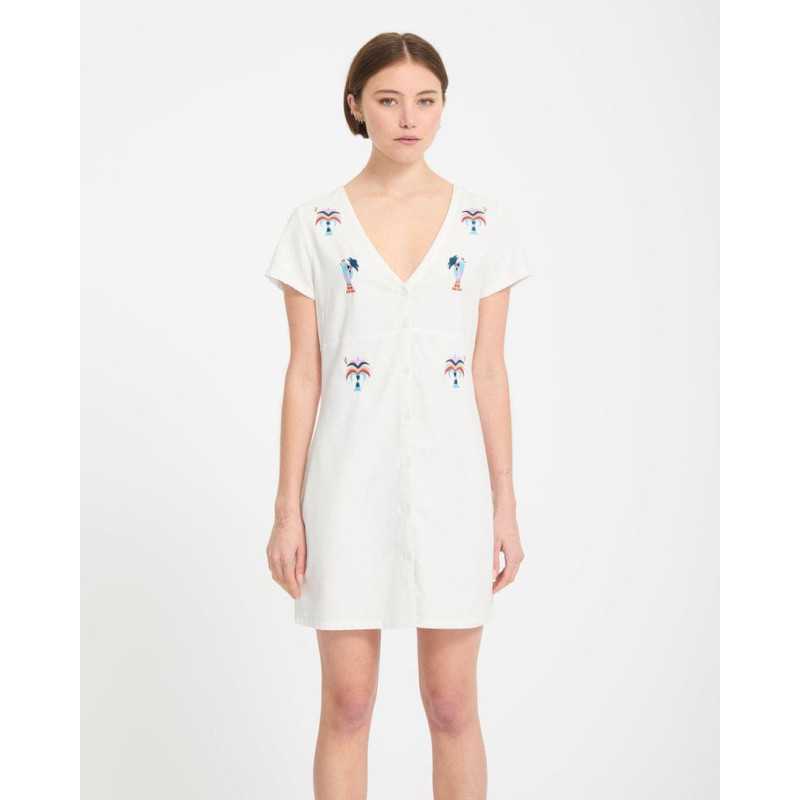 Robe Chemise Femme Blanche Volcom Bruno Lucas