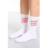 Bisous Skateboards Sonics White Red – Chaussettes Skate Blanches