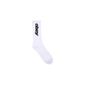 OBEY ITALIC SOCKS WHITE
