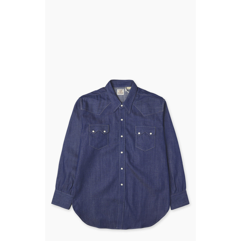 Levi’s Vintage Clothing Shorthorn Shirt Blue Rigid | Chemise denim premium