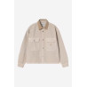 Carhartt WIP Prescott Shirt Jac String Leather – Veste chemise homme en coton canvas