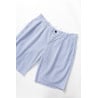 Service Works Part Timer Short Seersucker Navy | Short Workwear Homme