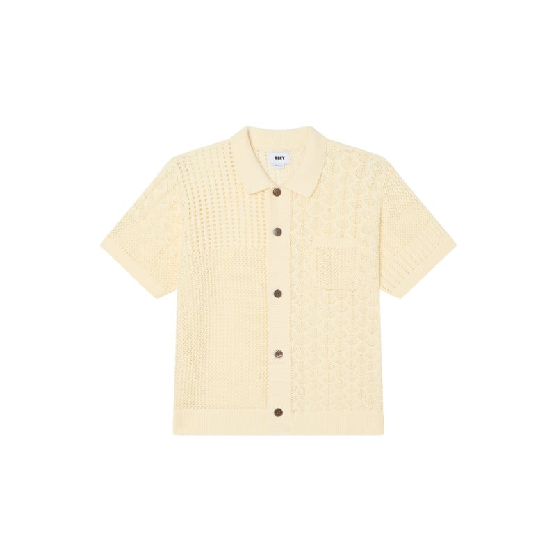 OBEY Preston Sweater Shirt NATURAL | Surchemise Streetwear Homme