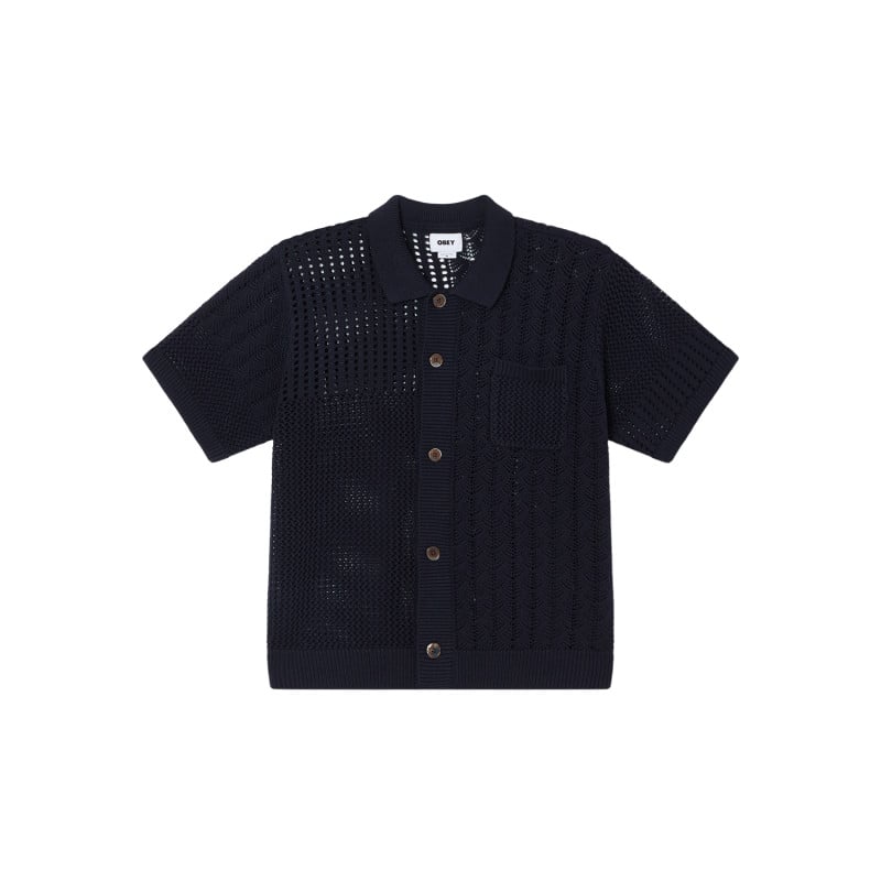 OBEY Preston Sweater Shirt NAVY | Surchemise Streetwear Homme