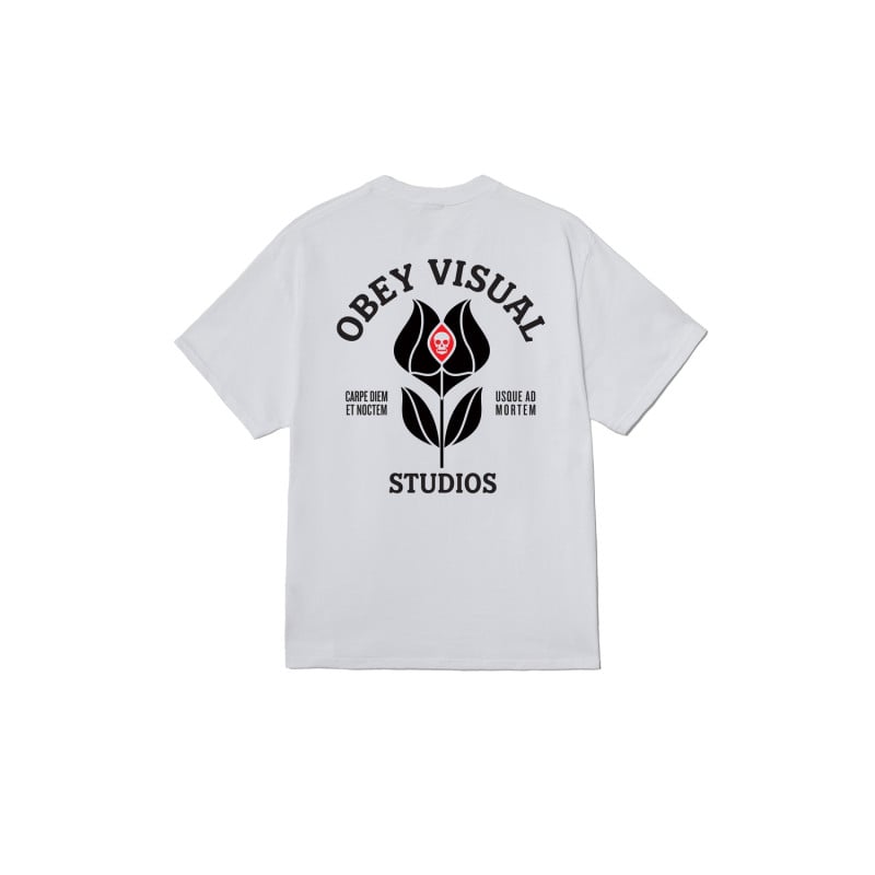OBEY Visual Studios Flower Tee WHITE | T-shirt Streetwear Homme