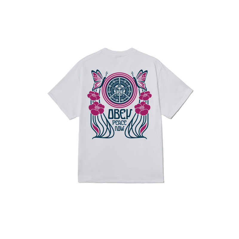 OBEY Peace Now Butterflies Tee WHITE | T-shirt Streetwear Homme