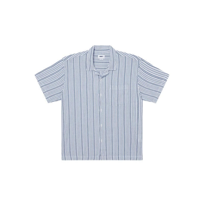 Obey Evans Woven Shirt White Multi | Chemise Streetwear Homme