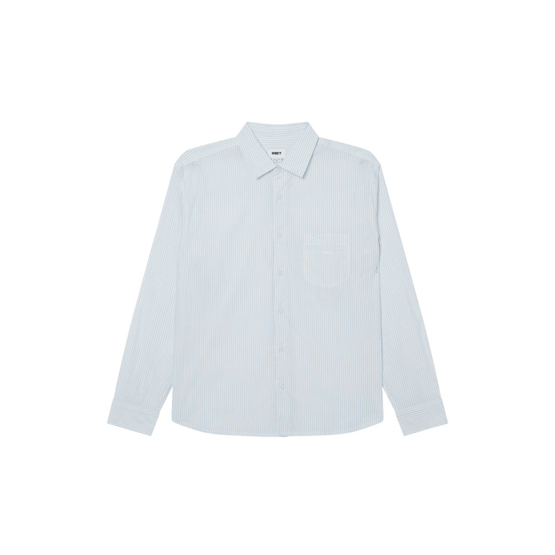 OBEY Isaac Woven Sky Blue Multi – Chemise Streetwear Homme