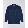 EDWIN Work Shirt Blue Dark Used – Chemise en Denim Homme Workwear