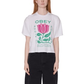 OBEY W' IN BLOOM TEE WHITE
