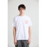 T-shirt Bisous Skateboards Hot Bisous Blood White