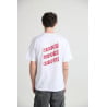 T-shirt Bisous Skateboards Sonics Application White