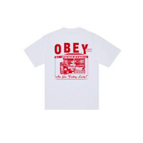 OBEY NEWSTAND TEE WHITE