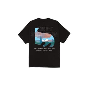 OBEY PASTURES TEE BLACK