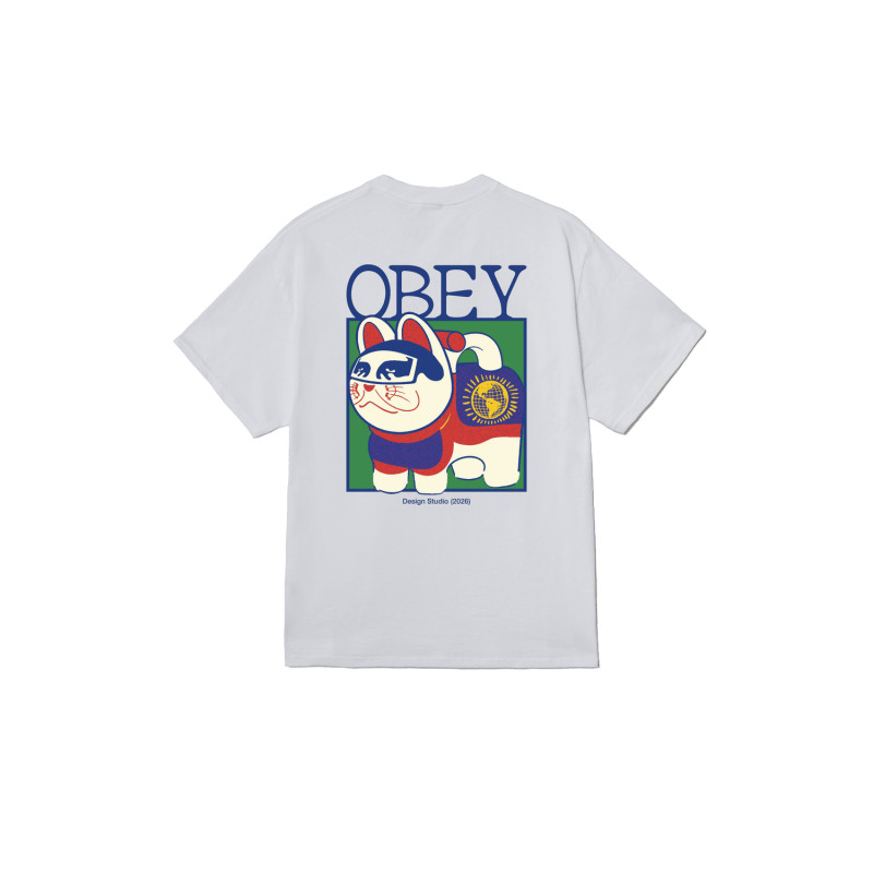 OBEY Lucky Cat Tee White | Art Street & Graphic