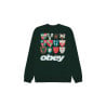 OBEY Shield Extra Heavy Crewneck Green Gables | Streetwear