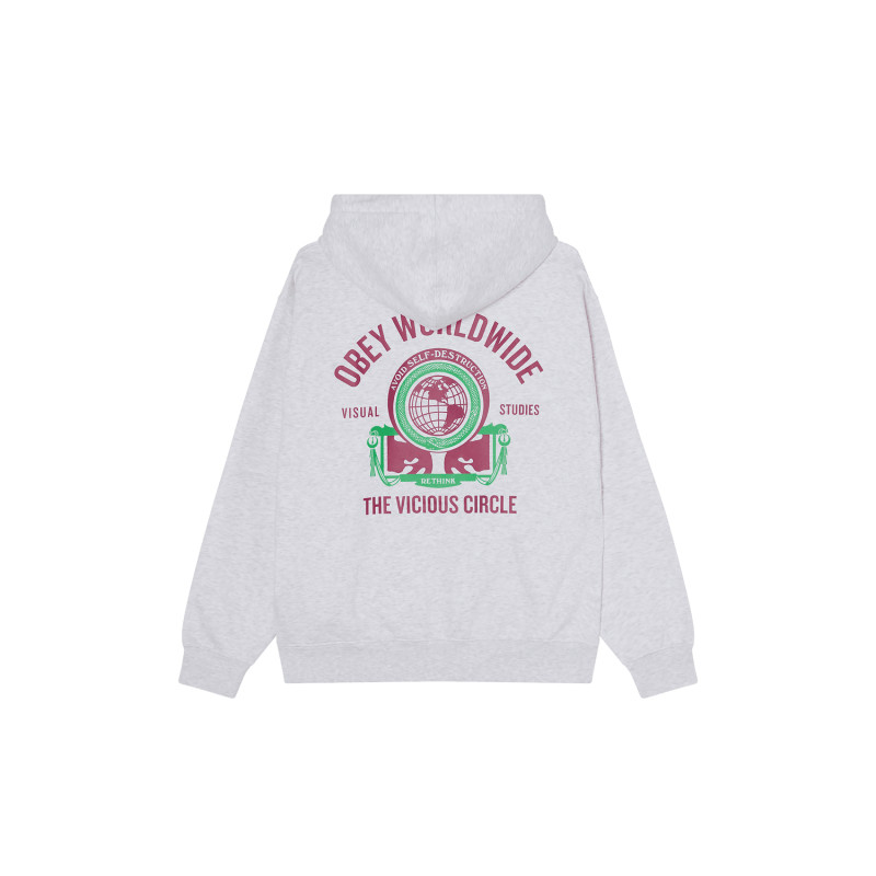 OBEY Vicious Circle Hood Heather Grey | Art Street