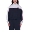 OBEY Zeno Mock Neck Zip Up Dark Navy Multi Femme